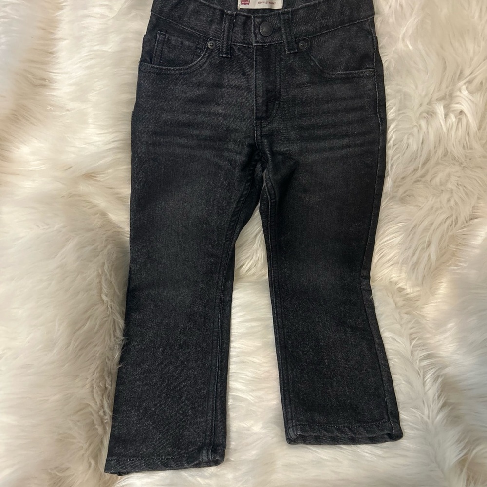 Levi’s 514 Straight - Boys Black Denim Jeans